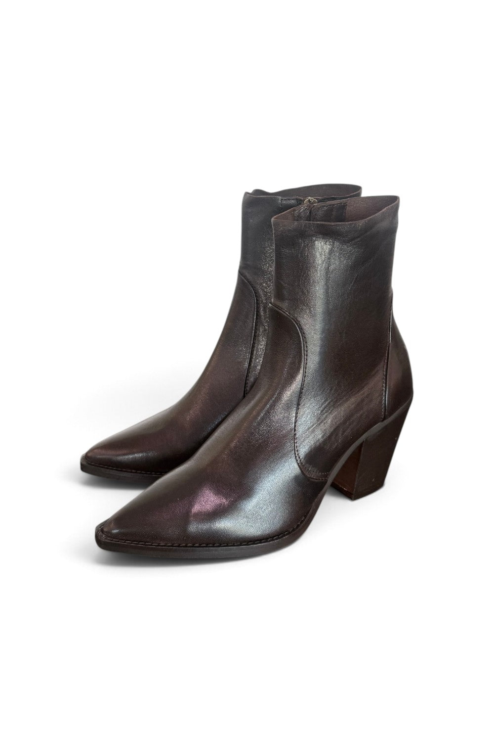 Stivaletto texano pelle moro Anima 