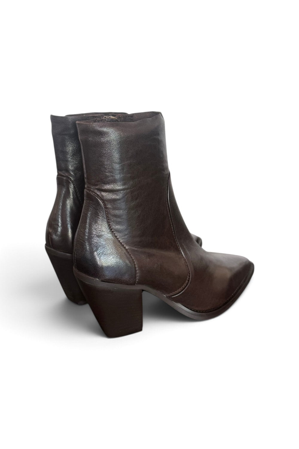 Stivaletto texano pelle moro Anima 