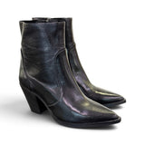 Stivaletto texano pelle nera Anima tacco 70 