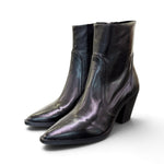 Stivaletto texano pelle nera Anima tacco 70 