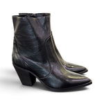 Stivaletto texano pelle nera Anima tacco 70 