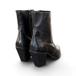 Stivaletto texano pelle nera Anima tacco 70 