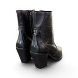 Stivaletto texano pelle nera Anima tacco 70 