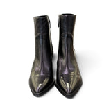 Stivaletto texano pelle nera Anima tacco 70 