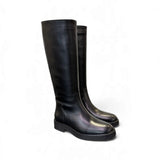 Stivaletto zip in pelle nera  Anima 