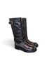 Stivale biker pelle nera Anima