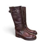 Stivale biker pelle testa di moro Anima 