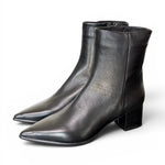 Stivaletto sfilato in pelle nera Anima T40 