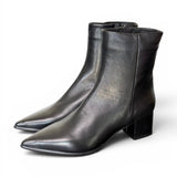 Stivaletto sfilato in pelle nera Anima T40 