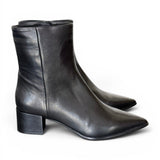Stivaletto sfilato in pelle nera Anima T40 