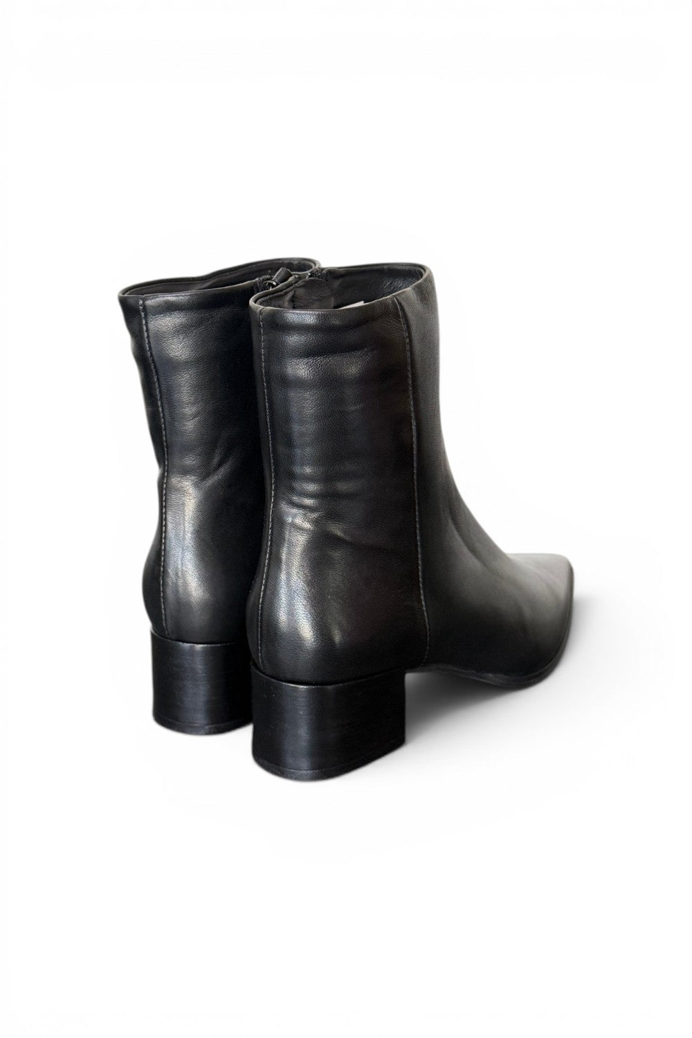 Stivaletto sfilato in pelle nera Anima T40 