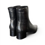 Stivaletto sfilato in pelle nera Anima T40 