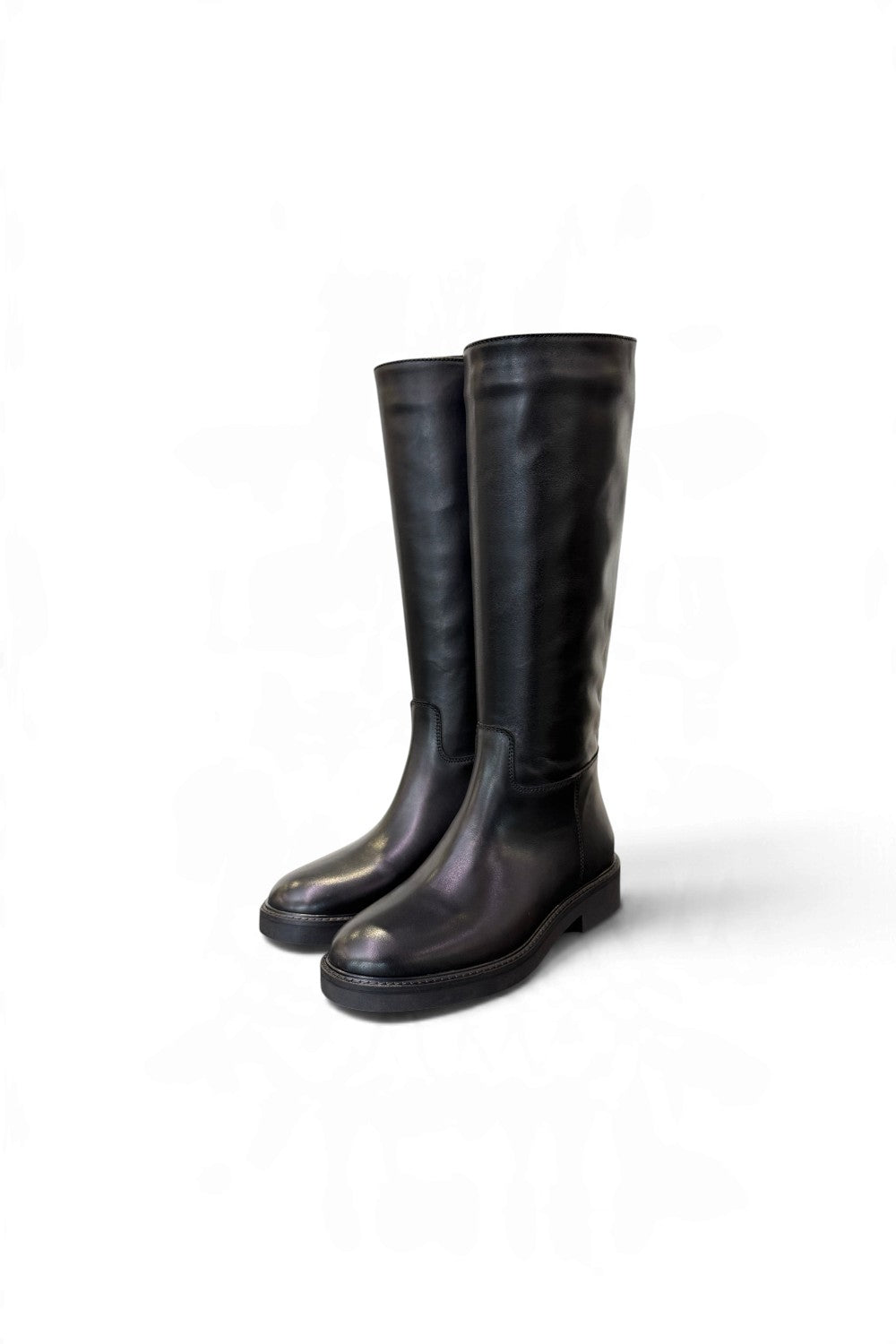 Stivaletto zip in pelle nera  Anima 
