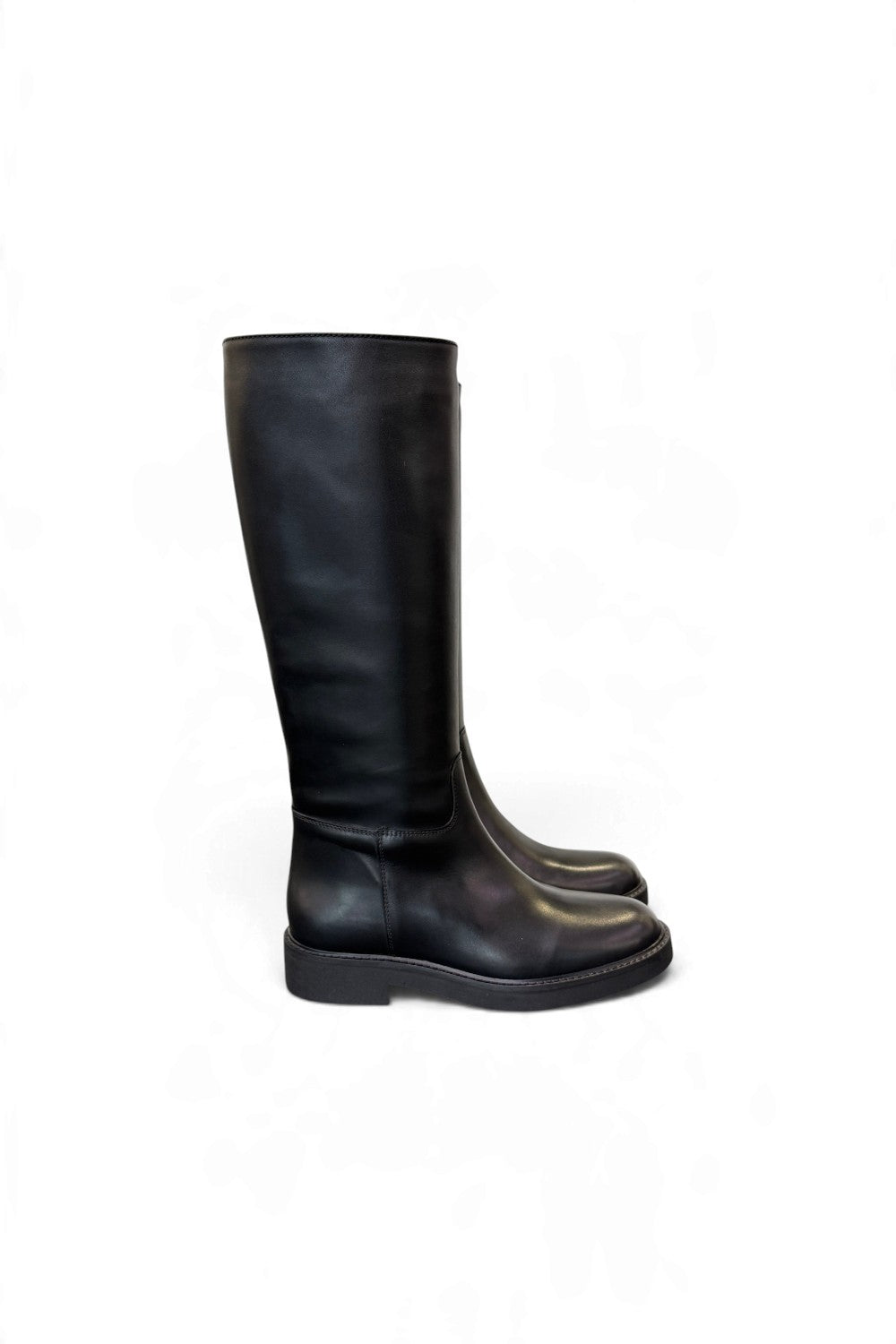 Stivaletto zip in pelle nera  Anima 