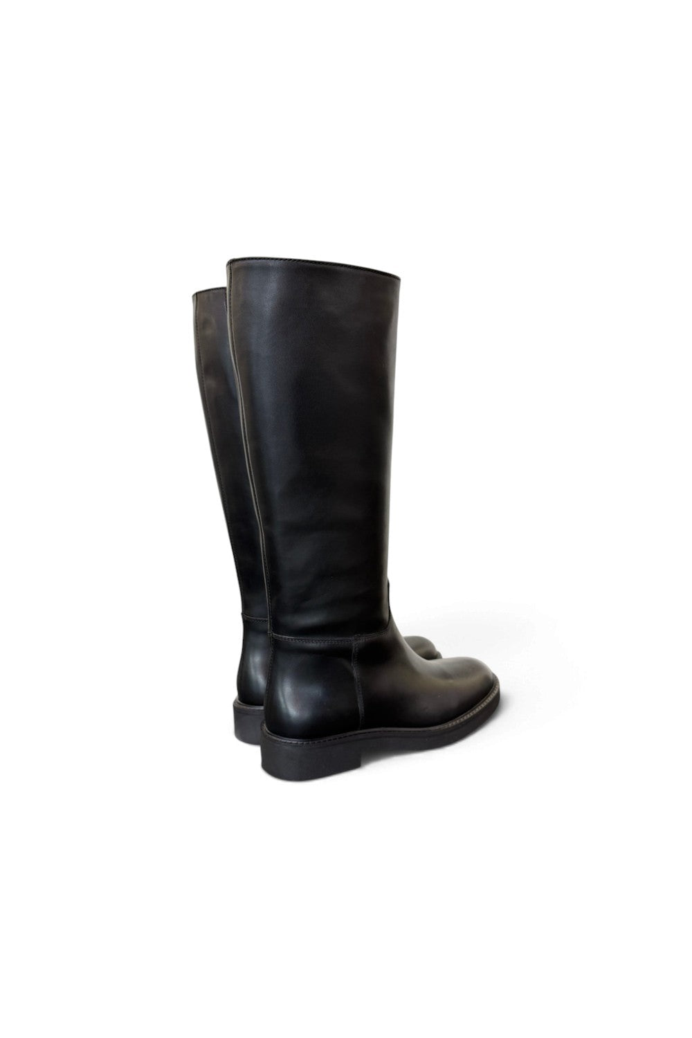 Stivale zip in pelle nera  Anima 