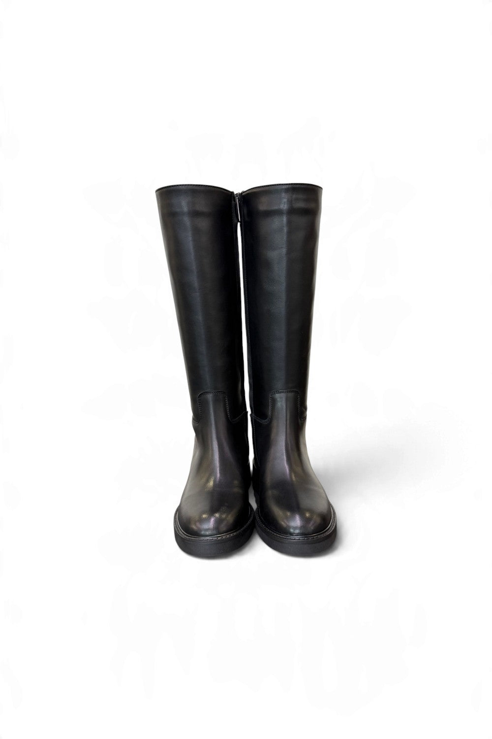 Stivaletto zip in pelle nera  Anima 