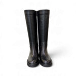 Stivale zip in pelle nera  Anima 