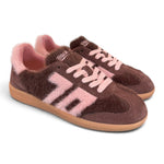 Sneaker Mohair coffee pink Back70 <BR/> 