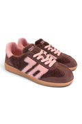 Sneaker Mohair coffee pink Back70