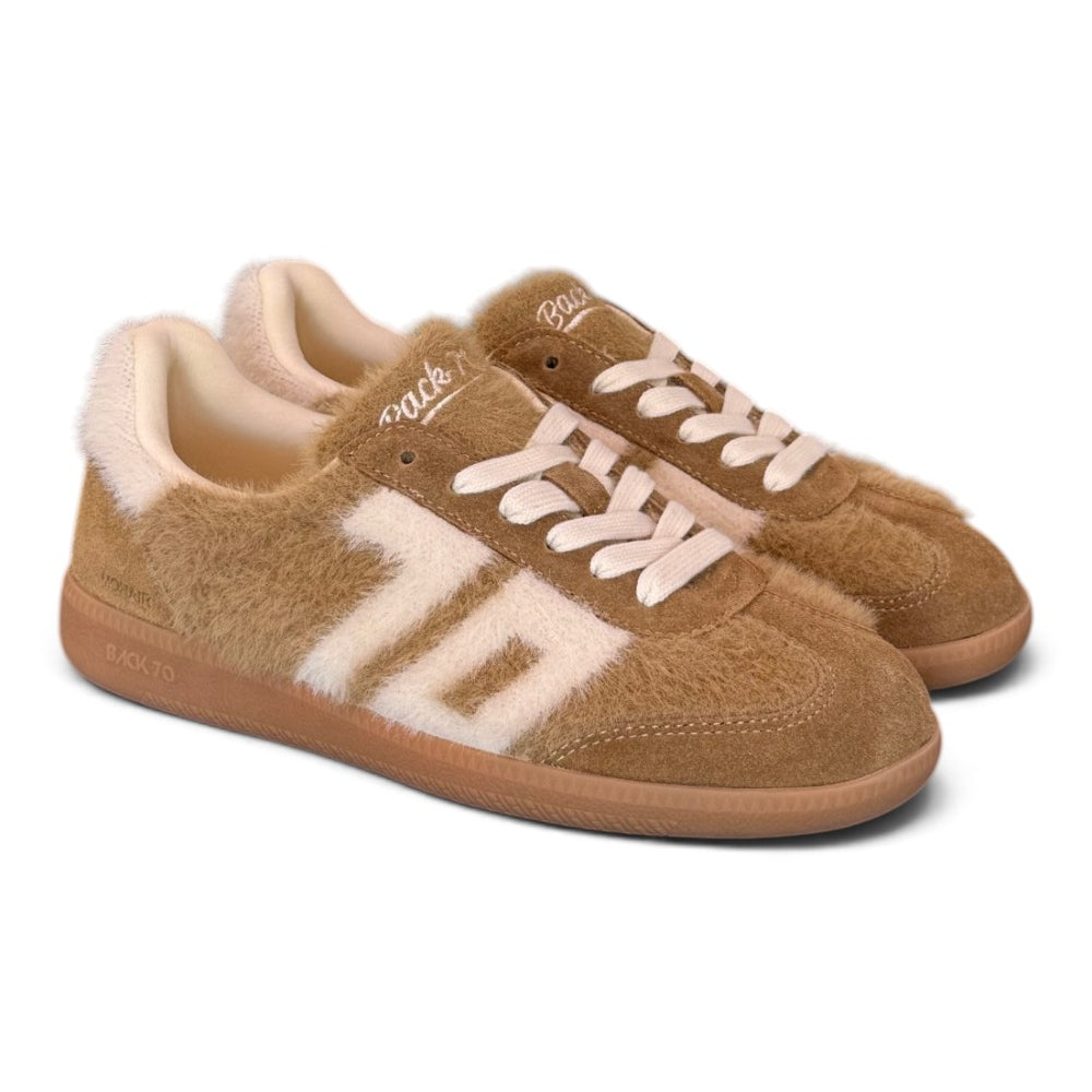 Sneaker Mohair brown camel Back70 <BR/> 