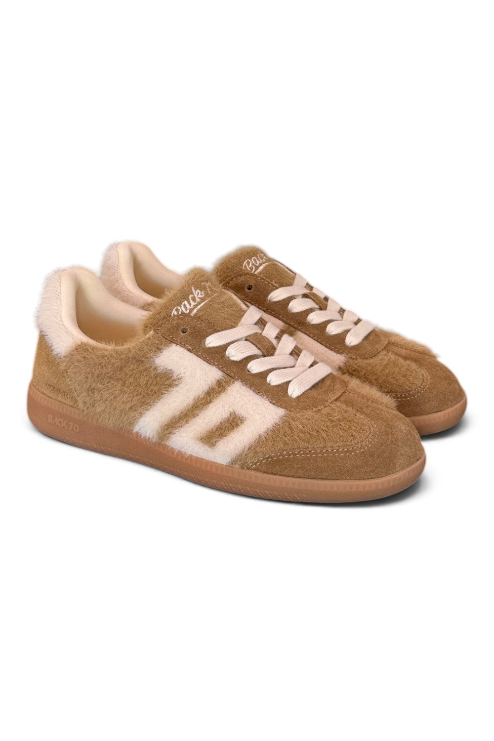 Sneaker Mohair brown camel Back70 <BR/> 