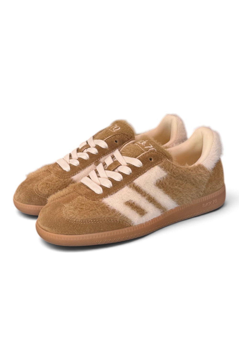 Sneaker Mohair brown camel Back70 <BR/> 