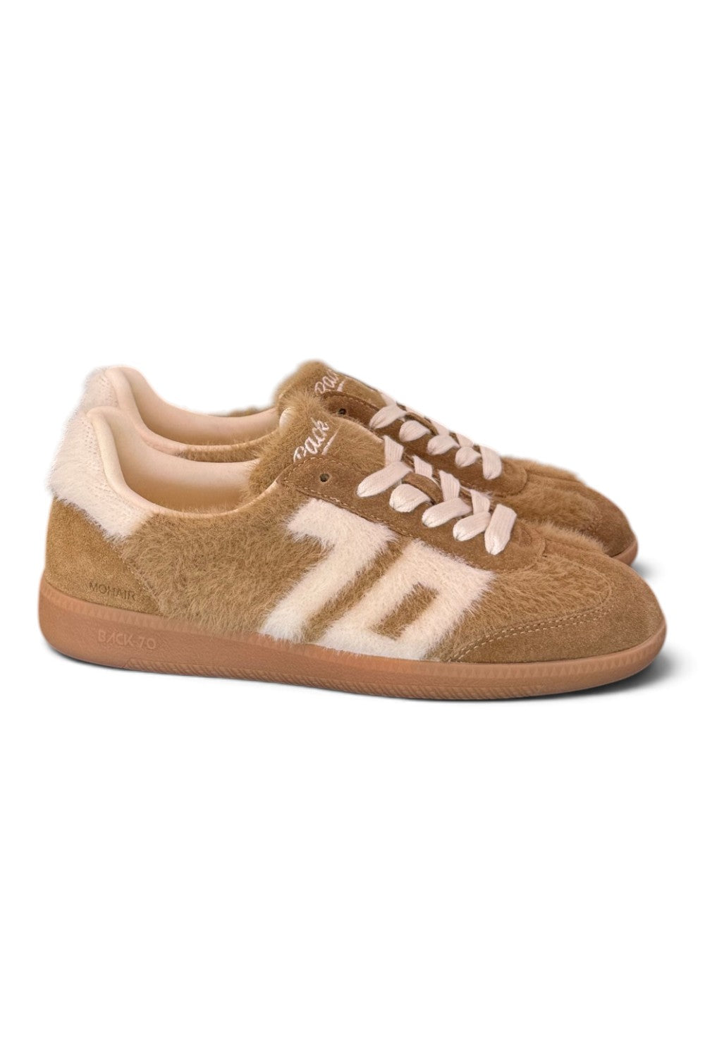 Sneaker Mohair brown camel Back70 <BR/> 