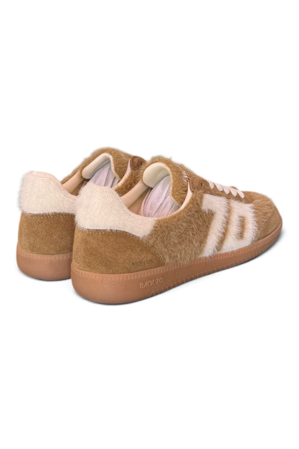 Sneaker Mohair brown camel Back70 <BR/> 