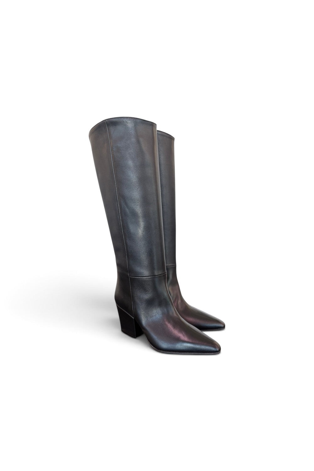 Stivale tubo sfilato nero Bianca Di<BR/> 