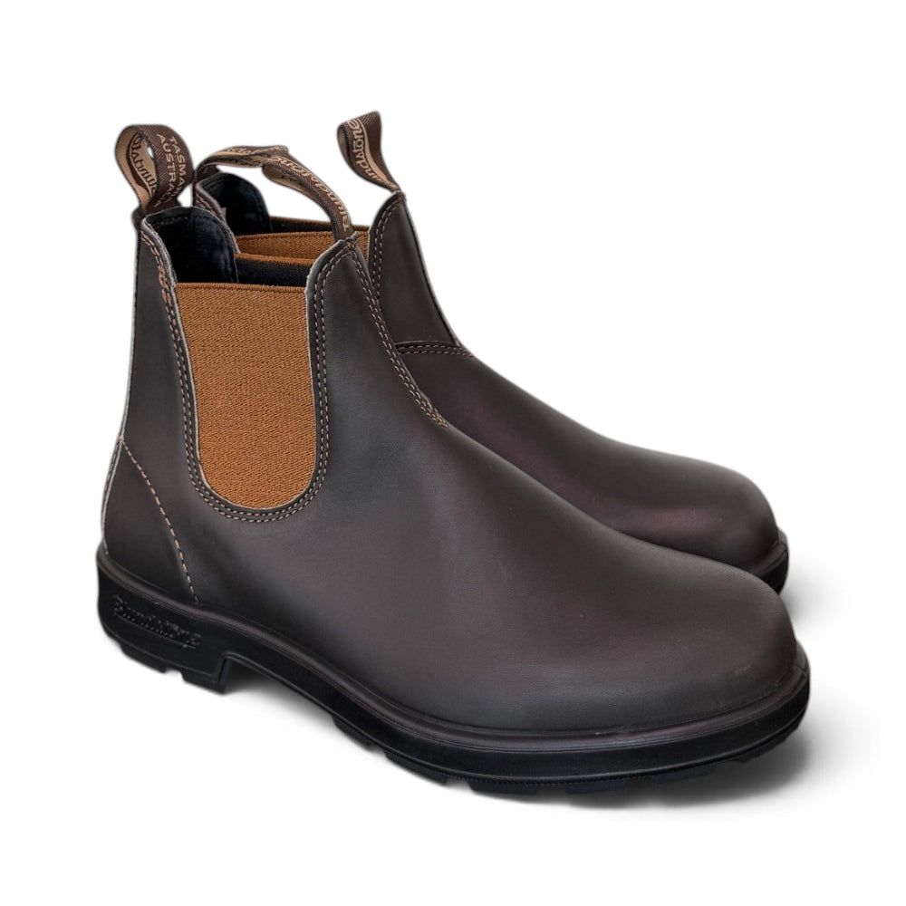 Stivaletto beatles pelle marrone elastico cuoio Blundstone uomo 2501bc 