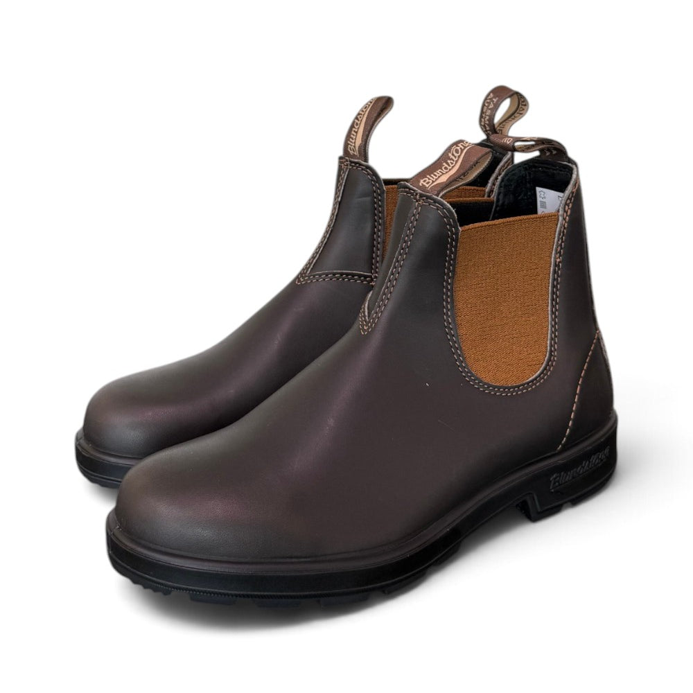Stivaletto beatles pelle marrone elastico cuoio Blundstone uomo 2501bc 