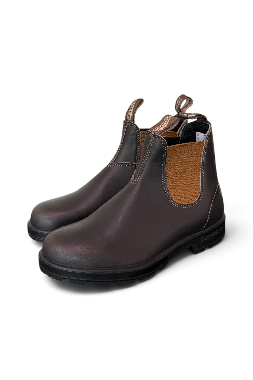 Stivaletto beatles pelle marrone elastico cuoio Blundstone uomo 2501bc 
