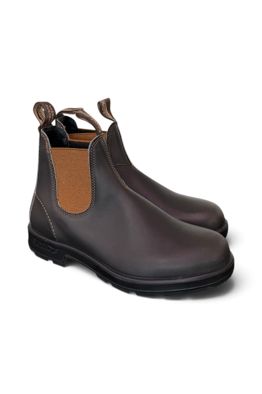 Stivaletto beatles pelle marrone elastico cuoio Blundstone uomo 2501bc 