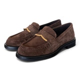 Mocassino suede castoro Bruno Premi 