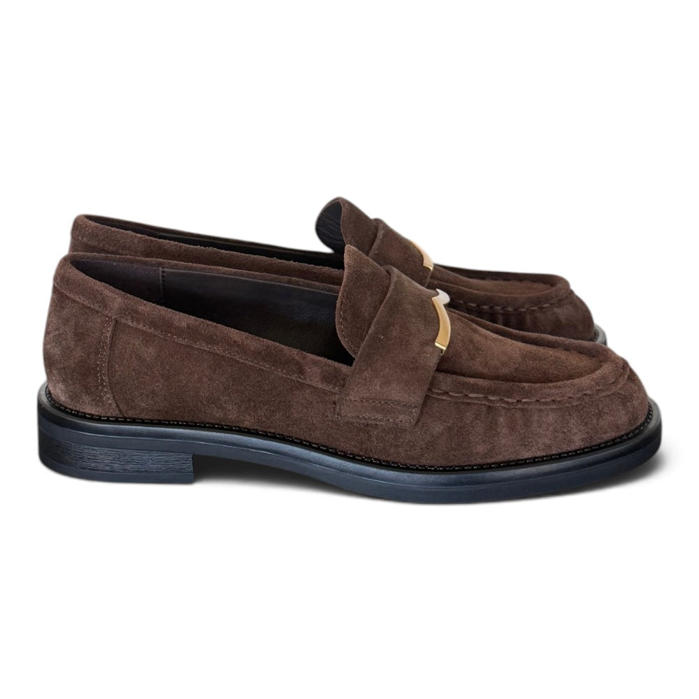 Mocassino suede castoro Bruno Premi 