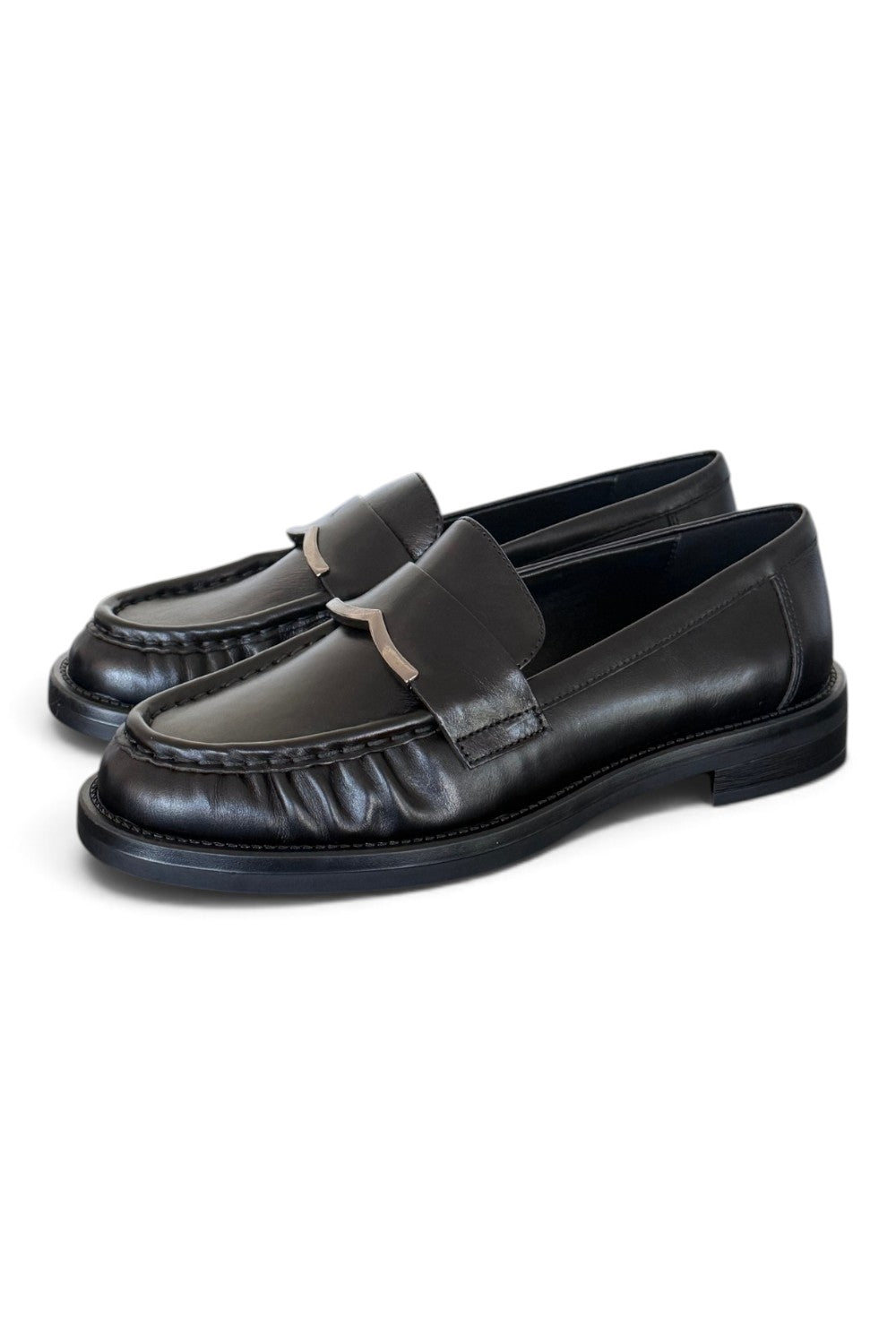 Mocassino pelle nera Bruno Premi 