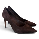 Decolté suede moro tacco 90 Chiconic<BR/> 