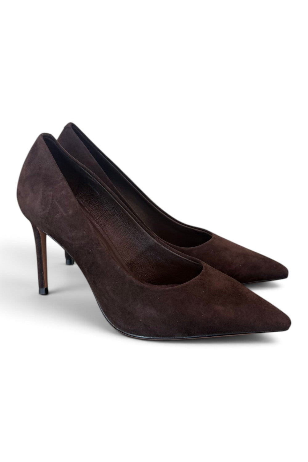 Decolté suede moro tacco 90 Chiconic<BR/> 