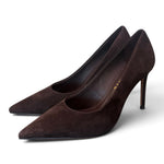 Decolté suede moro tacco 90 Chiconic<BR/> 