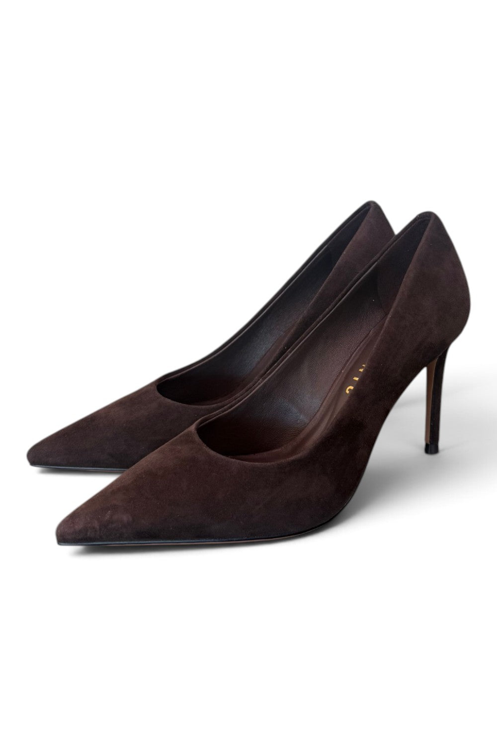 Decolté suede moro tacco 90 Chiconic<BR/> 