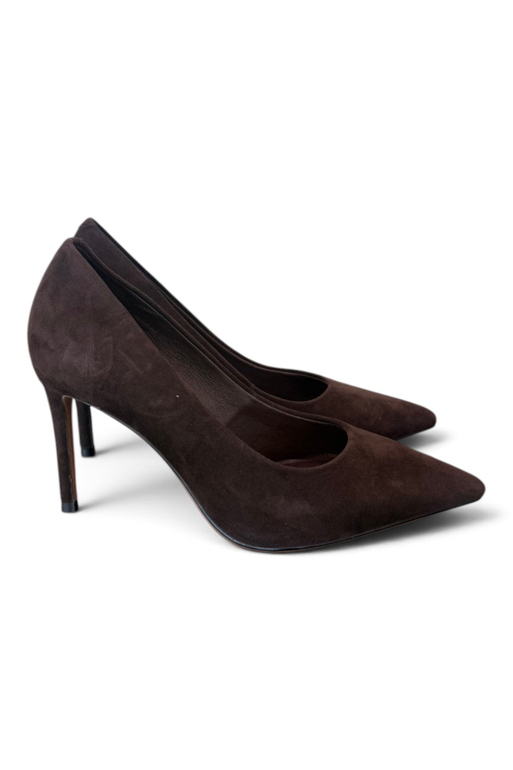 Decolté suede moro tacco 90 Chiconic<BR/> 