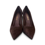 Decolté suede moro tacco 90 Chiconic<BR/> 