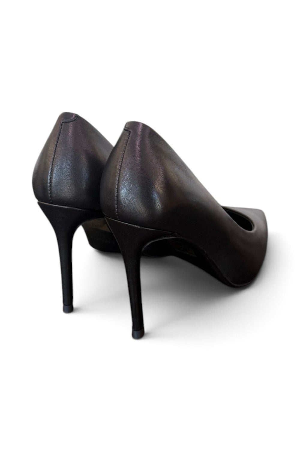 Decolté pelle nera tacco 90 Chiconic<BR/> 