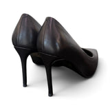 Decolté pelle nera tacco 90 Chiconic<BR/> 