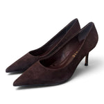 Decolté suede moro tacco 70 Chiconic<BR/> 