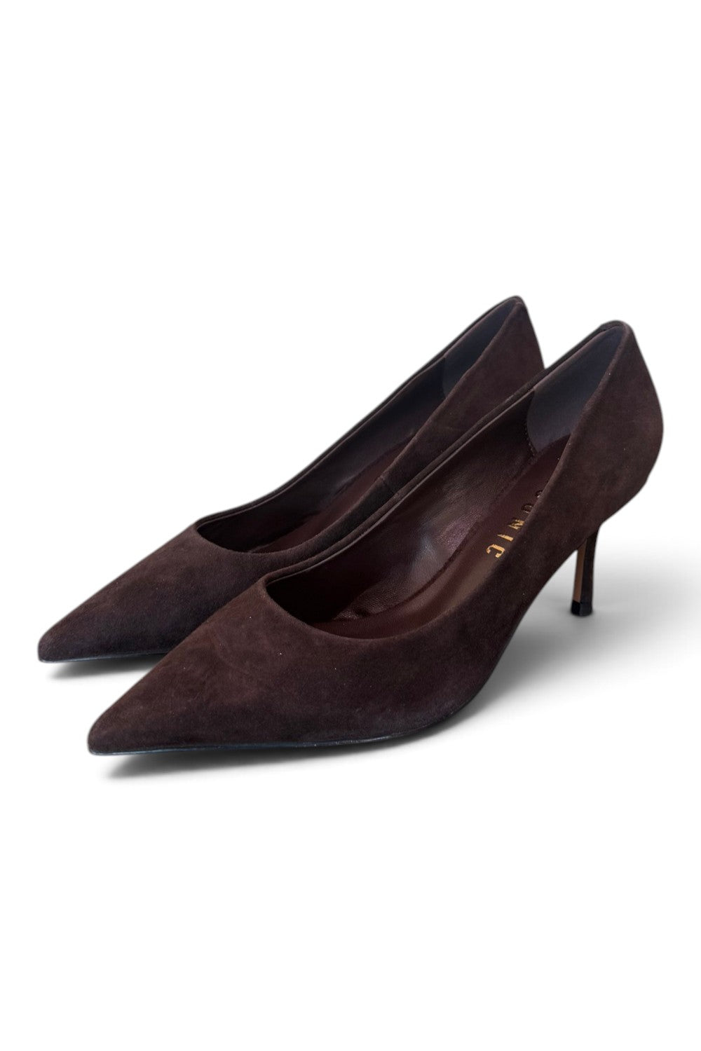 Decolté suede moro tacco 70 Chiconic<BR/> 