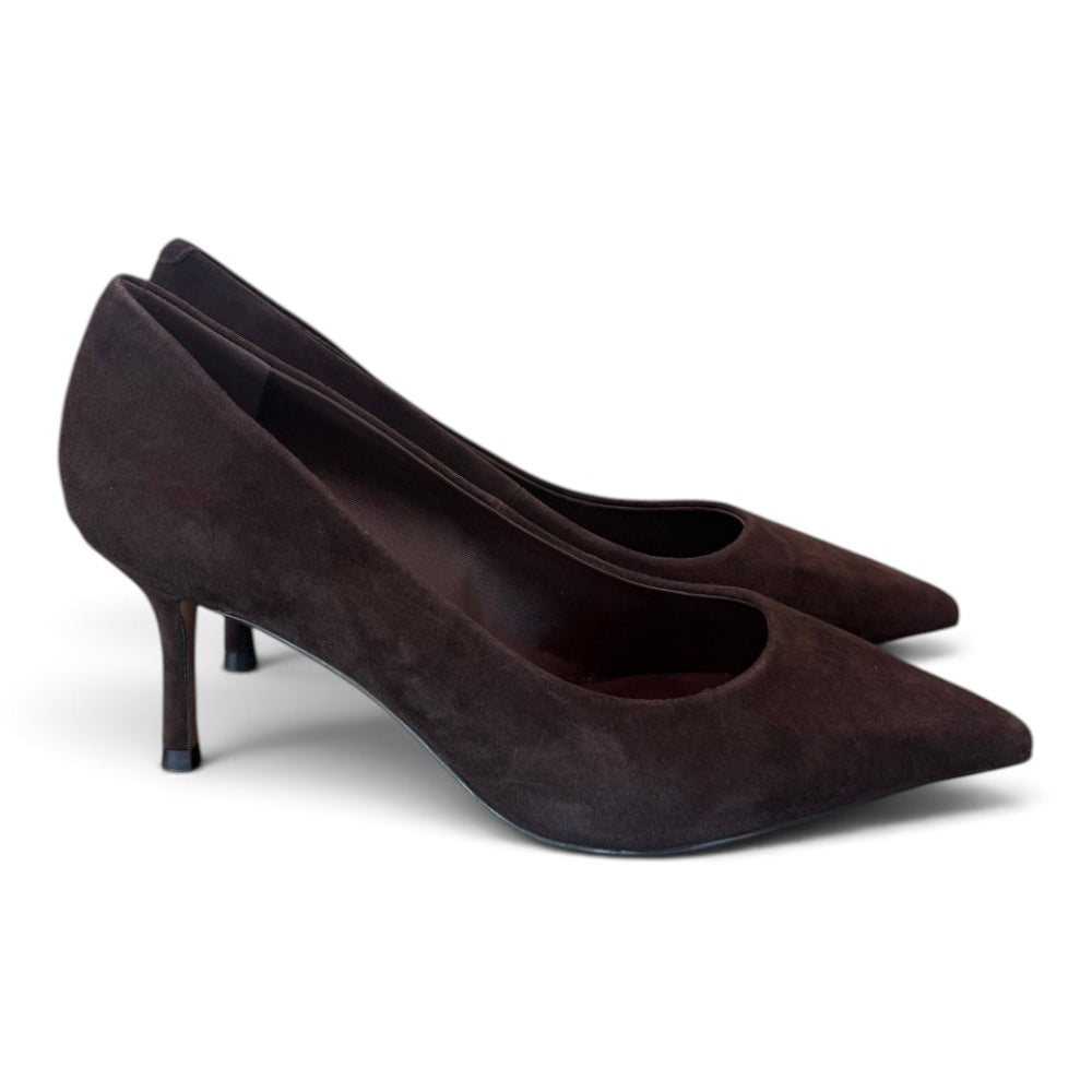 Decolté suede moro tacco 70 Chiconic<BR/> 