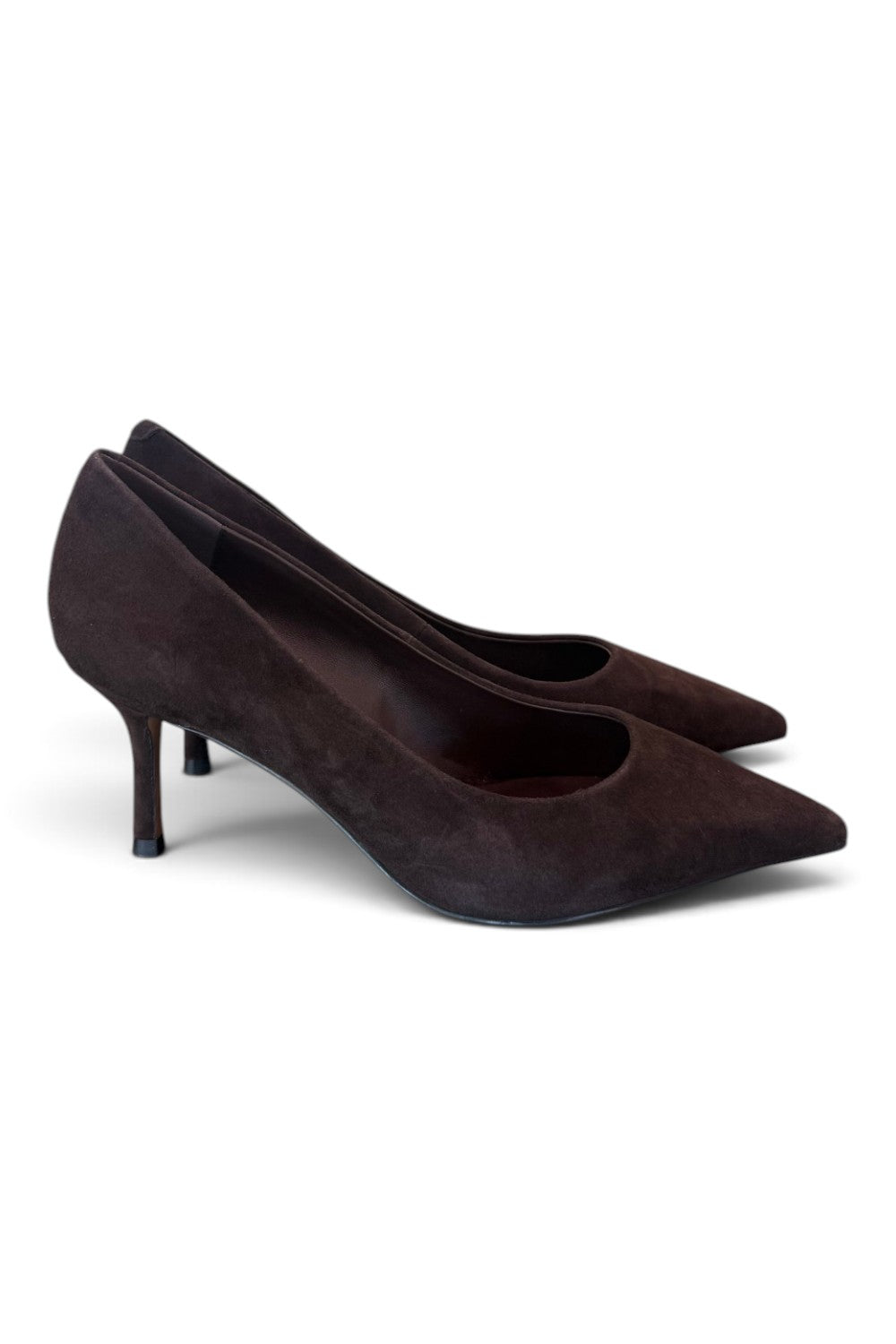 Decolté suede moro tacco 70 Chiconic<BR/> 