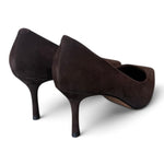 Decolté suede moro tacco 70 Chiconic<BR/> 