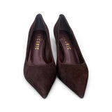 Decolté suede moro tacco 70 Chiconic<BR/> 
